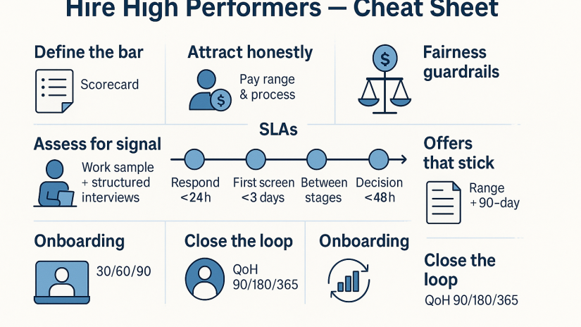 Hiring High Performers – 8 steps + Quick kit